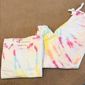 Prince Peter Collection Tie Dye Sweatshirt & Jogger Set Multicolor Size M NWT